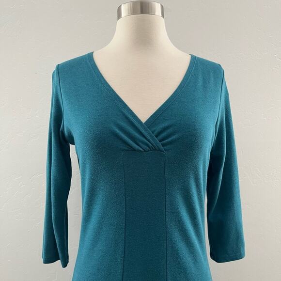Toad & Co Horny Toad Redolent Dress Tencel Cotton Spandex Stretch Teal Small - Picture 5 of 10